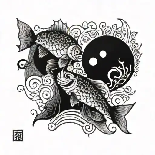 Fish And Ying Yang