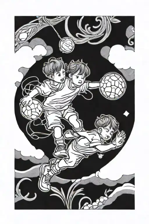 2 Kids Playing Catch