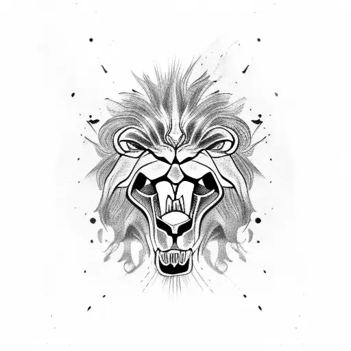 Screaming Lion Skull