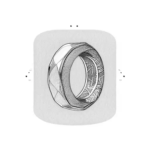 Letter D Wedding Ring