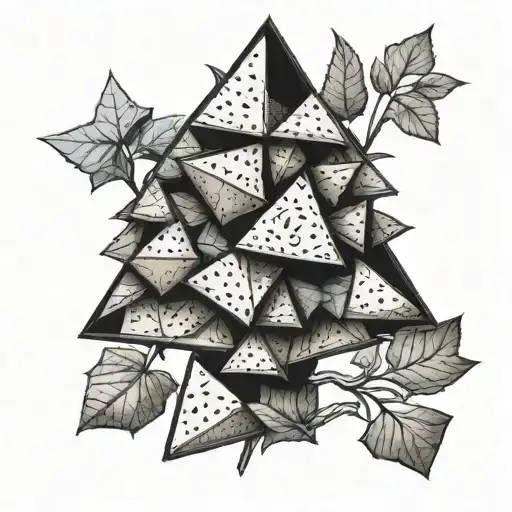 A Dorito Tree With Different Flavored Chips As Leaves