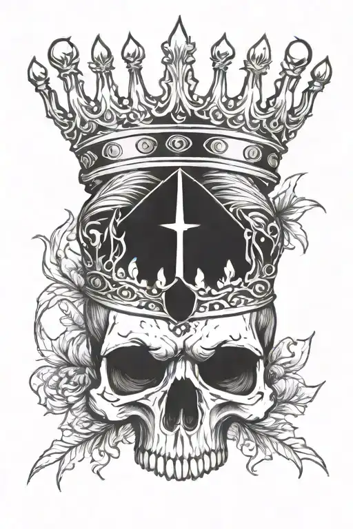 Skull With Crown