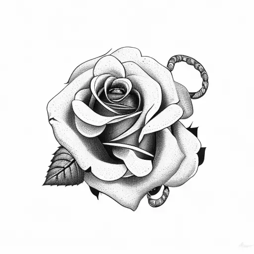 Rose Garden With Scorpion And Noose