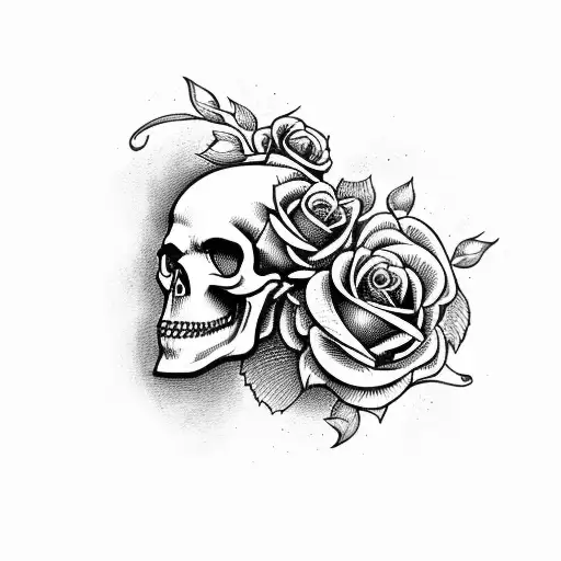 Skull And Roses