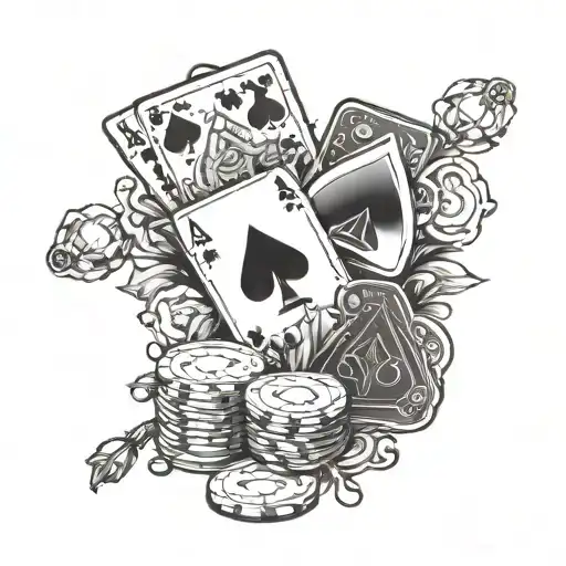 Poker Gambling Cartoon