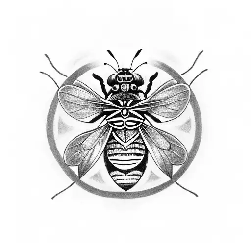 Simple Celtic Bee No Shading For Small