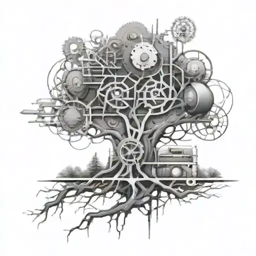 A Futuristic Mechanical Tree Design Inspired By Engineering Principles