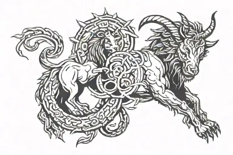 Zodiac Sign Intertwined