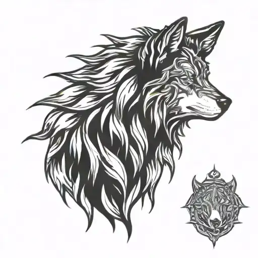 Black Metal Wolf