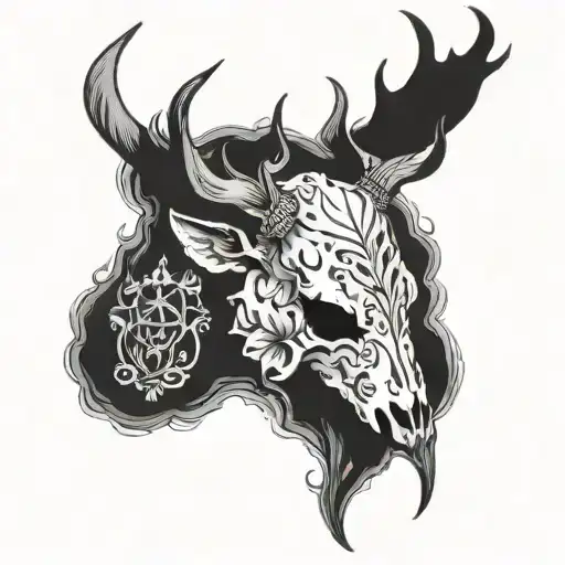Stag Skull Sleeve