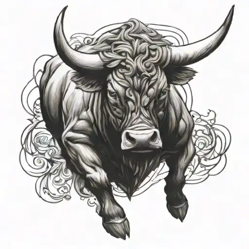 Bull Drawn