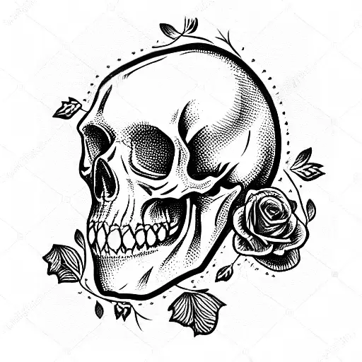 Skull And Roses