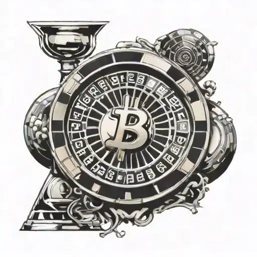 I Need A Tattoo Design For Bitcoin And Solana With Casino Roulette