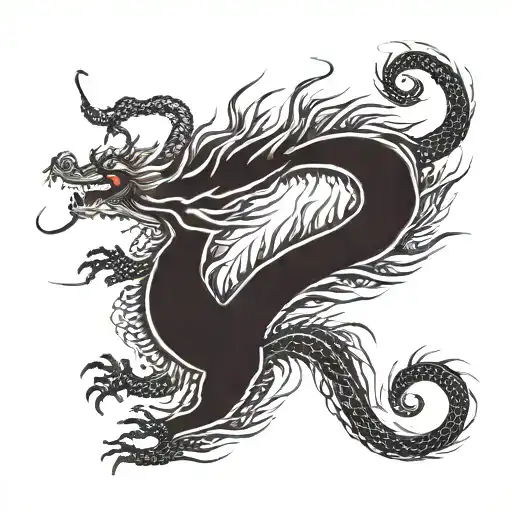 Red Chinese Dragon
