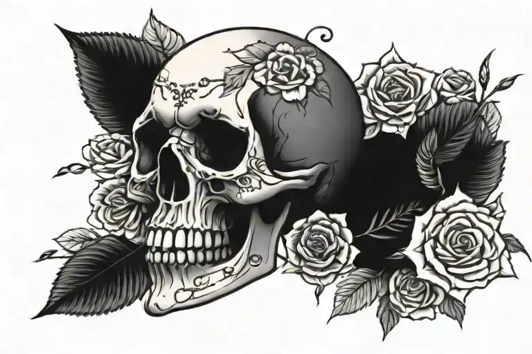Skull And Roses