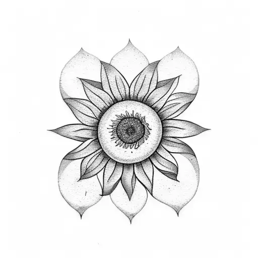 Simple Sunflower With Stem