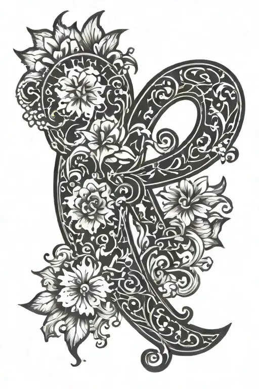 Blb Initial Tattoo Design