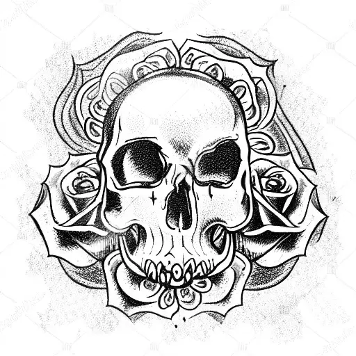 Star Skull Rose Fire
