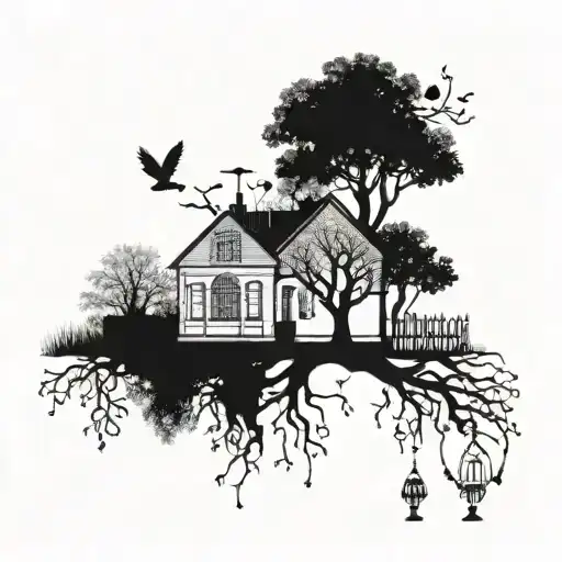 A Family Tree Design Incorporating Architectural Elements