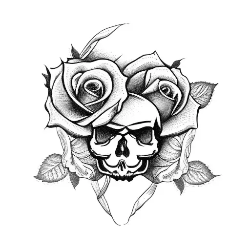 Skull And Roses