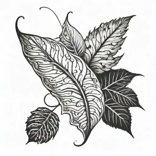 Leaf Wrapped Around Arm