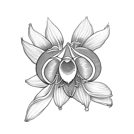 Snowdrop Flower With The Triple Moon Sigil