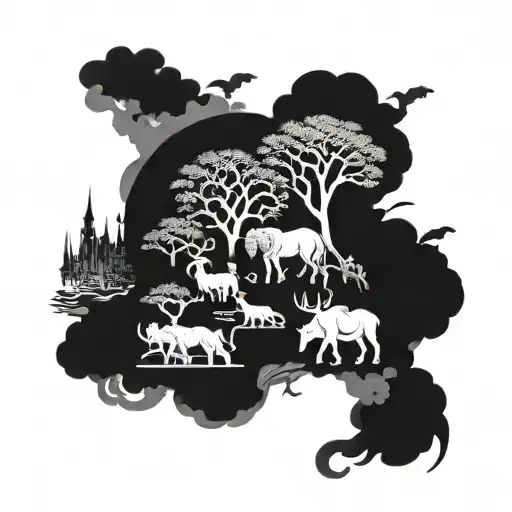 An Animal Kingdom Scene Inspired By Historical Events