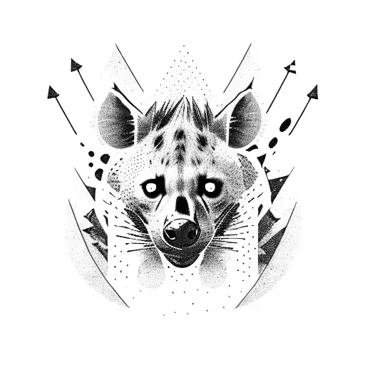 A Hyena Playing A Guitar In A Lyon Cityscape