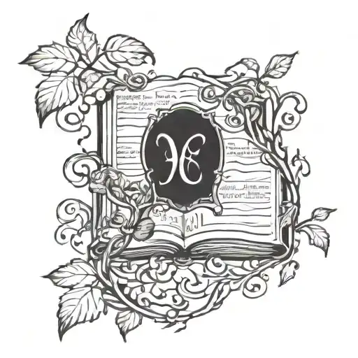 A Vine Intertwined With A Bible Verse About Growth And Learning