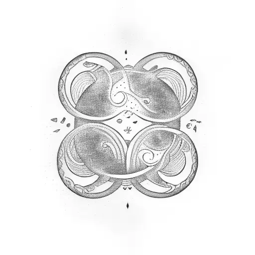 Enso With Waves And Fire