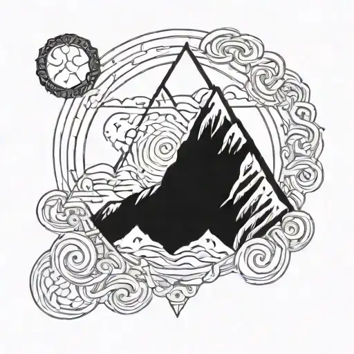 Himalayas With Infinite Symbol Incorporated