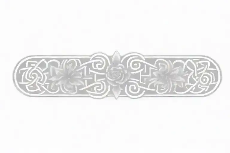 Celtic Knot With Flowers