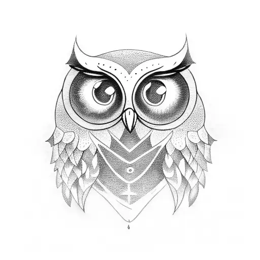 Crying Owl With Tears