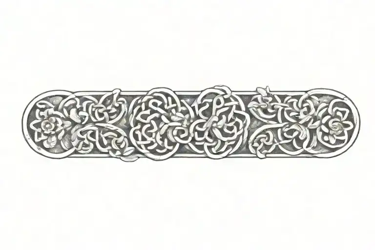 Celtic Knot With Flowers