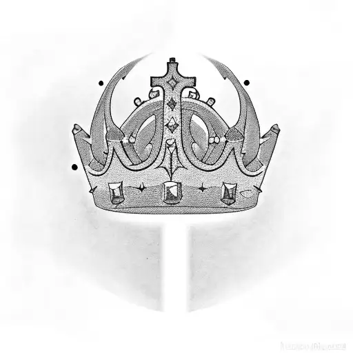 Word Jesus Crown On Top