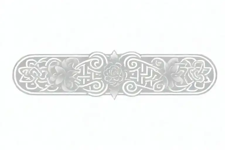 Celtic Knot With Flowers