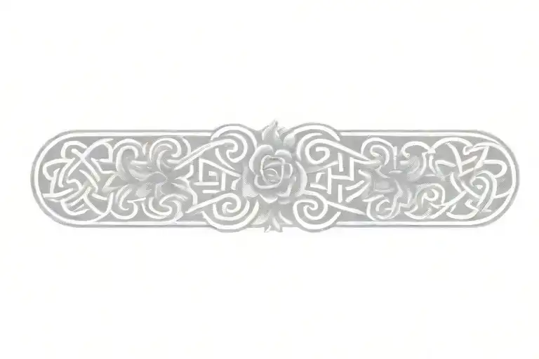 Celtic Knot With Flowers