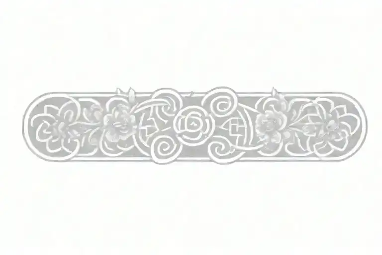 Celtic Knot With Flowers