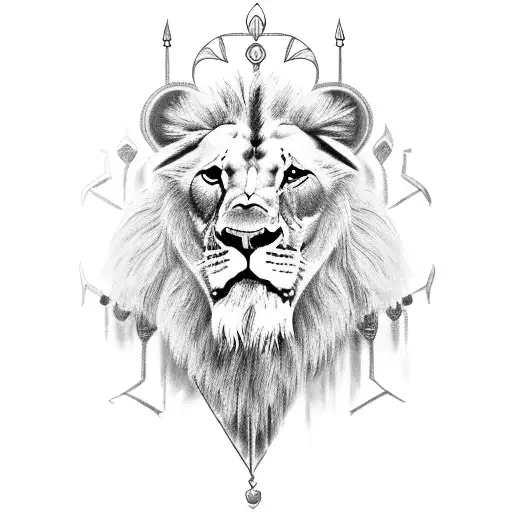 Assyrian King Hunting Lion