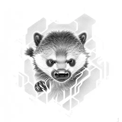 Honey Badger Tattoo Symbol Of Hope
