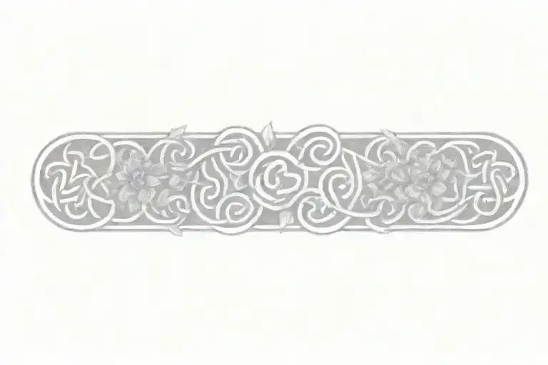 Celtic Knot With Flowers