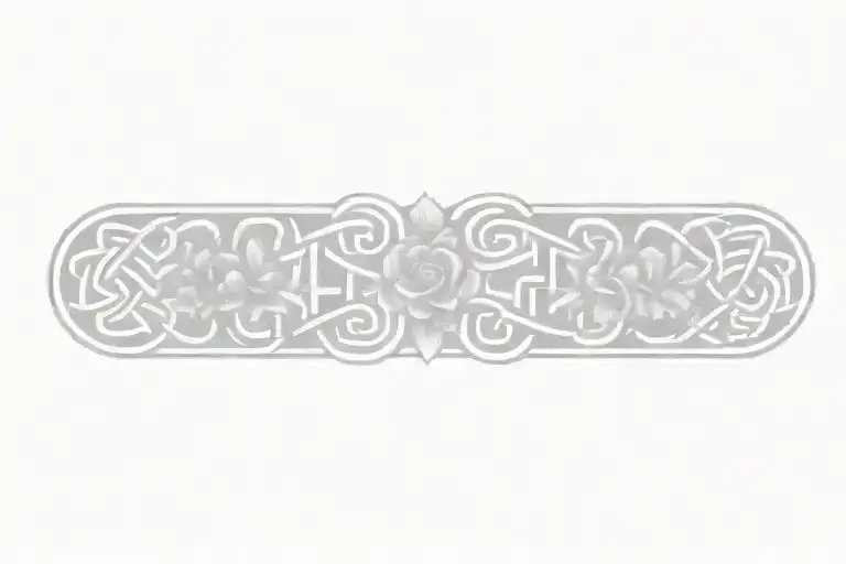Celtic Knot With Flowers
