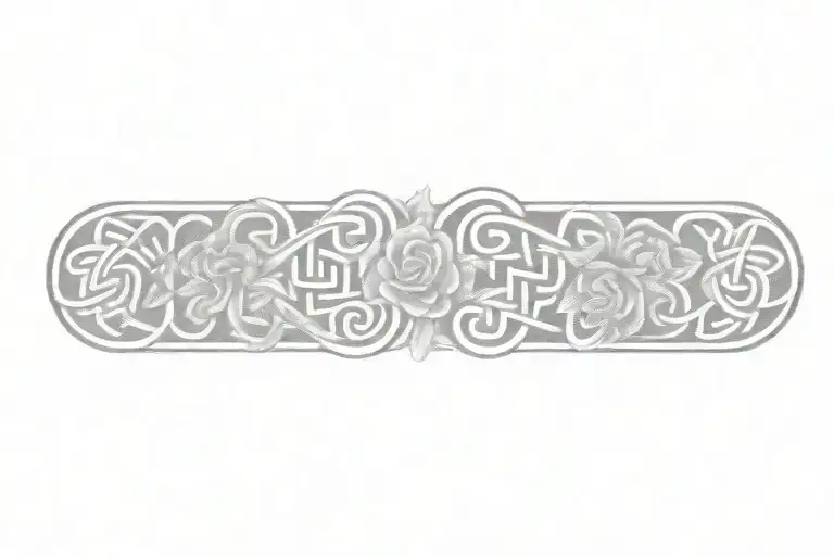 Celtic Knot With Flowers