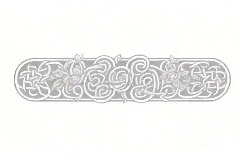 Celtic Knot With Flowers