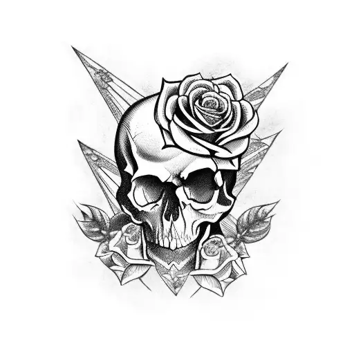 Skull And Roses