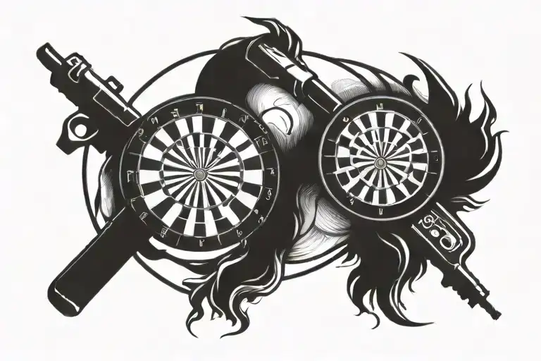 Gun Shooting Darts