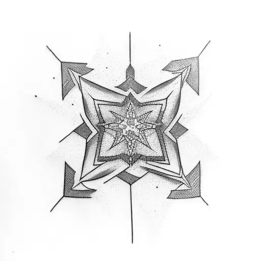 Matching 4 Point Star