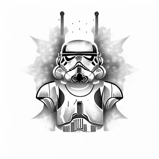 A Realistic Portrait Of Your Favorite Star Wars Character With A Galaxy Background