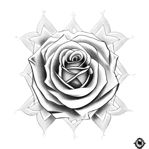 Rose Cross Made Entirely Of Gun