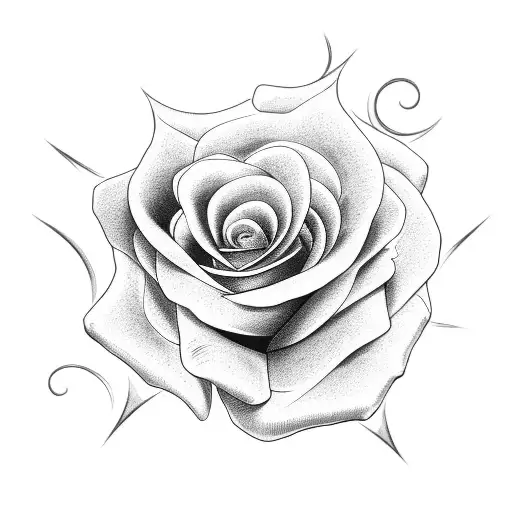 Rose With Christian Symbols